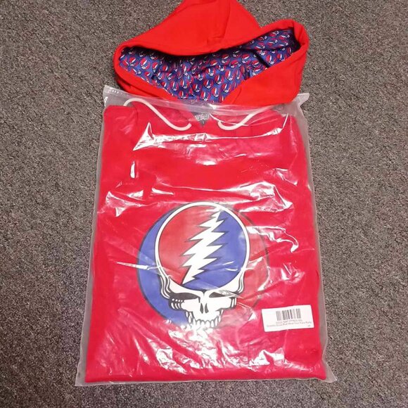 2X  Grateful Dead  Red SYF Section 119 Performance Hoodie  NEW in Package - Picture 4 of 4